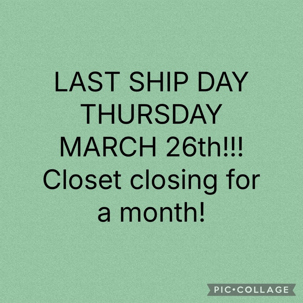 Last call before vacation!!!